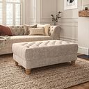 Montgomery Footstool in Arlan Abalone Fabric