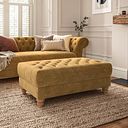Montgomery Footstool in Arlan Honeycomb Fabric