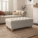 Montgomery Footstool in Arlan Noble Fabric