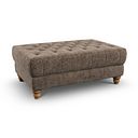 Montgomery Footstool in Arlan Smokestone Fabric