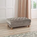 Montgomery Footstool in Mink Velvet