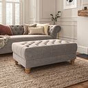 Montgomery Footstool in Mink Velvet