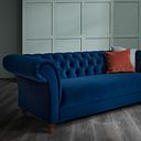 Montgomery 3 Seater Sofa in Navy Velvet