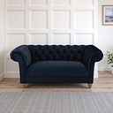Montgomery 2 Seater Sofa in Royal Blue Velvet