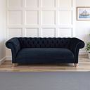 Montgomery 3 Seater Sofa in Royal Blue Velvet