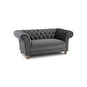 Montgomery 2 Seater Sofa in Steel Velvet