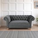 Montgomery 2 Seater Sofa in Steel Velvet