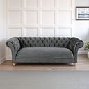 Montgomery 3 Seater Sofa in Steel Velvet