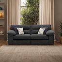 Morgan 3 Seater Sofa in Santos Black