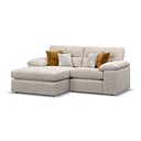 Morgan Modular 2 Seater Left Hand Compact Chaise Sofa in Cupid Beige fabric - Group 12
