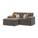 Morgan Modular 2 Seater Left Hand Compact Chaise Sofa in Cupid Brown fabric - Group 12