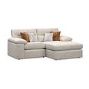 Morgan Modular 2 Seater Right Hand Compact Chaise Sofa in Cupid Beige fabric - Group 13