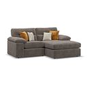 Morgan Modular 2 Seater Right Hand Compact Chaise Sofa in Cupid Brown fabric - Group 13