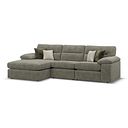 Morgan Modular 3 Seater Left Hand Chaise Sofa in Olive Green Fabric - Group 14