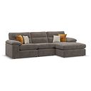 Morgan Modular 3 Seater Right Hand Chaise Sofa in Cupid Brown fabric - Group 15