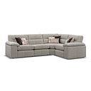 Morgan Modular Group 2 in Santos Mink with Orange and Beige Scatters 