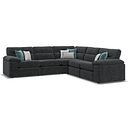 Morgan Modular Group 3 in Cupid Charcoal fabric