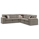 Morgan Modular Group 3 in Santos Taupe with Orange and Beige Scatters 