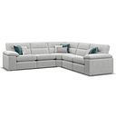 Morgan Modular Group 3 in Cupid Silver fabric