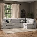 Morgan Modular Group 4 in Santos Silver with Green and Grey Scatters 