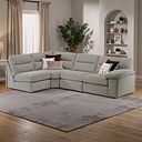 Morgan Modular Group 5 in Santos Mink with Orange and Beige Scatters 