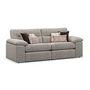 Morgan Modular Group 8 in Santos Mink with Orange and Beige Scatters 