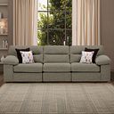 Morgan Modular Group 9 in Santos Taupe with Orange and Beige Scatters 