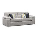 Morgan 3 Seater Sofa in Santos Silver