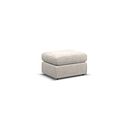 Morgan Small Fender Footstool in Cupid Beige fabric
