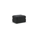 Morgan Small Fender Footstool in Cupid Charcoal fabric