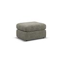 Morgan Small Fender Footstool in Olive Green fabric