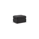 Morgan Small Fender Footstool in Santos Black fabric