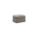 Morgan Small Fender Footstool in Santos Taupe fabric