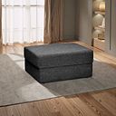 Morgan Storage Footstool in Santos Black