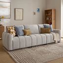 Nap 3 Seater Modular Sofa in Coastal Linen Fabric - Group 9