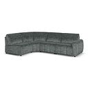Nap 4 Seat Right Hand Modular Corner Sofa in Dapple Grey Fabric  - Group 5