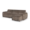 Nap Modular 3 Seater Right Hand Chaise Sofa in  Dapple Chocolate Fabric - Group 15