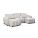 Nap Modular 3 Seater U-Shape Chaise Sofa in Coastal Linen Fabric - Group 16