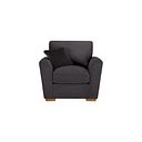 Nebraska Armchair in Aero Charcoal with Grey Scatters