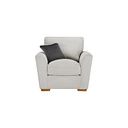 Nebraska Armchair in Aero Silver with Grey Scatters