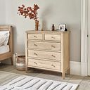 Newton Light Natural Solid Oak 2+3 Chest of Drawers