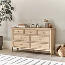 Newton Light Natural Solid Oak 3+4 Chest of Drawers
