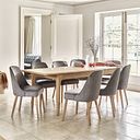 Newton Light Natural Solid Oak 5ft11" Extending Dining Table