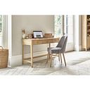 Newton Light Natural Solid Oak Computer Desk