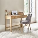 Newton Light Natural Solid Oak Computer Desk