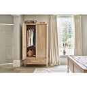 Newton Light Natural Solid Oak Double Wardrobe