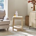 Newton Light Natural Solid Oak Lamp Table