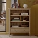 Newton Light Natural Solid Oak Small Bookcase