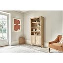 Newton Light Natural Solid Oak Tall Bookcase