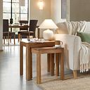 Noah Solid Mango Nest of 2 Tables